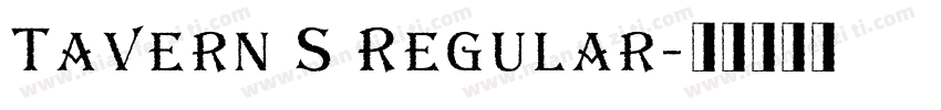 Tavern S Regular字体转换
